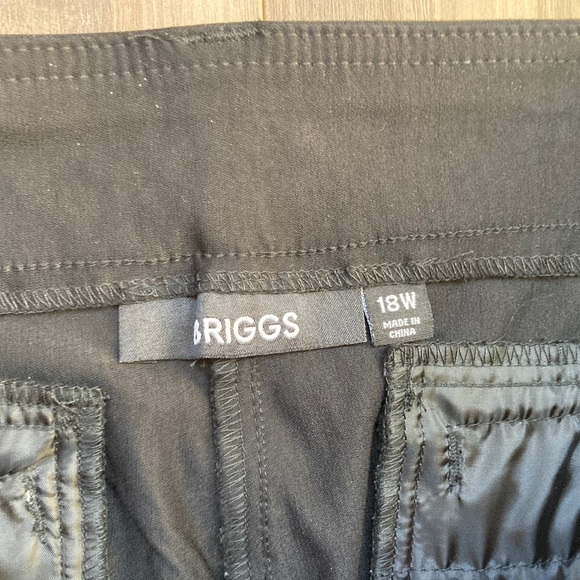 Briggs lux millennium Capri pull on pant black  comfort waistband 18W - Picture 15 of 17